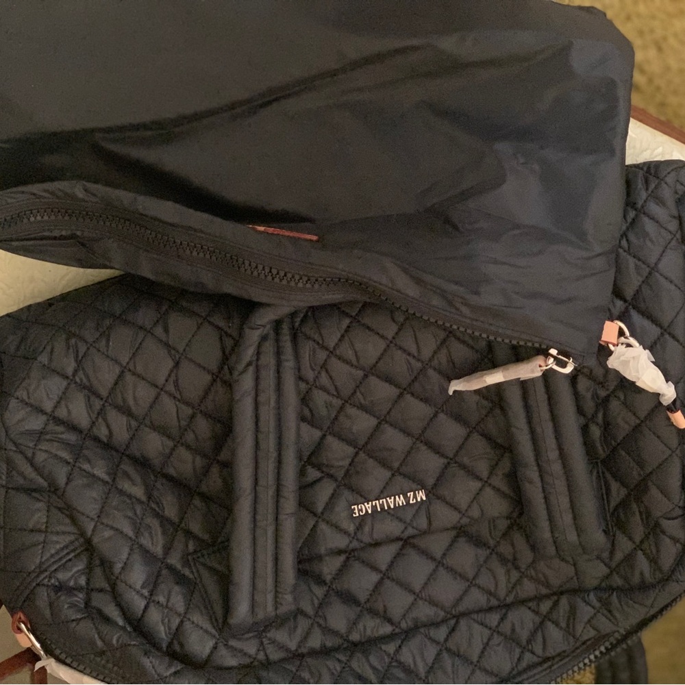 MZ Wallace Quilted Travel Bag in Navy - Picture 4 of 5